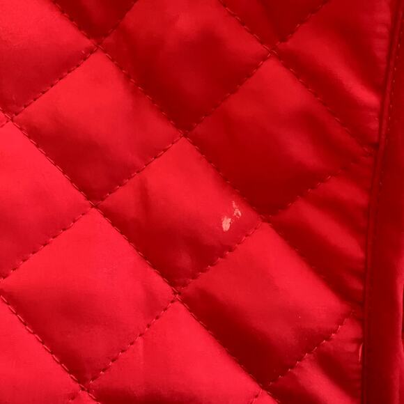 Bienzoe Quilted Puffer Vest Women Medium Red Sleeveless Fall Outerwear Jacket - Picture 7 of 12